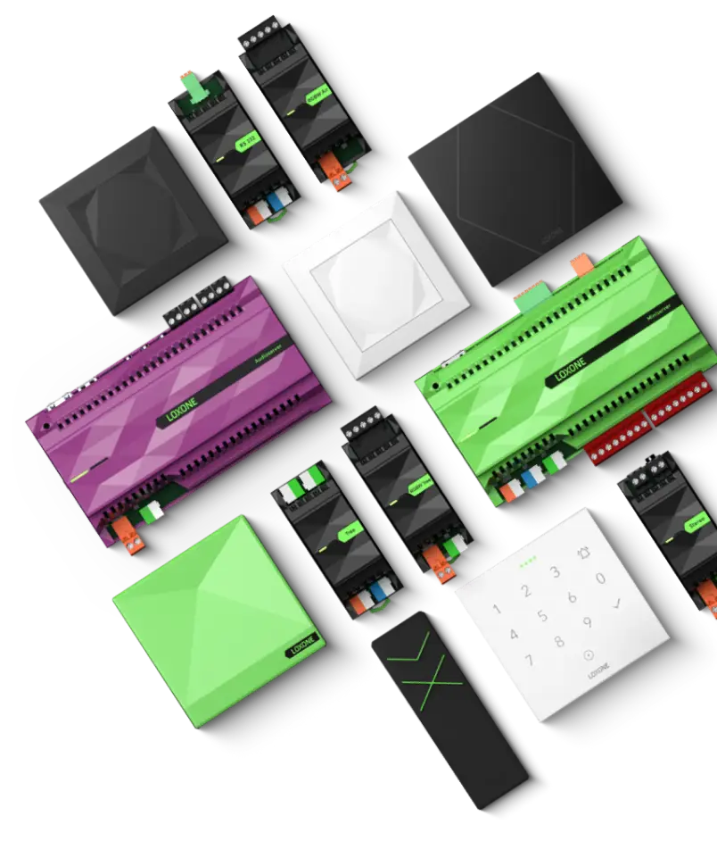 Loxone Miniserver, uitbreidingsmodules, schakelaars en sensoren